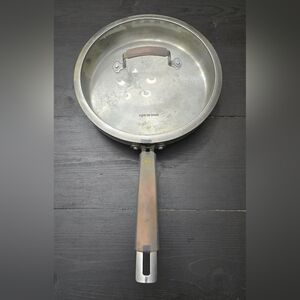Epicurious Cookware Skillet Pan 11" With Lid Stainless Steel Deep Dish 4qt